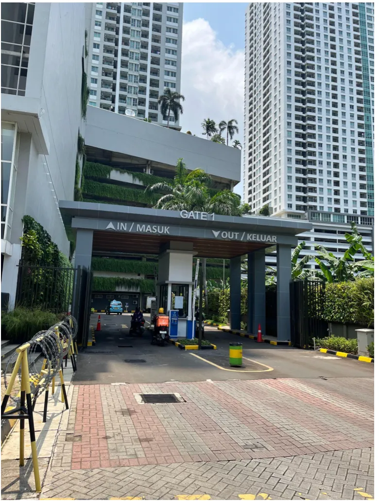 Gate 1 of Thamrin Residence